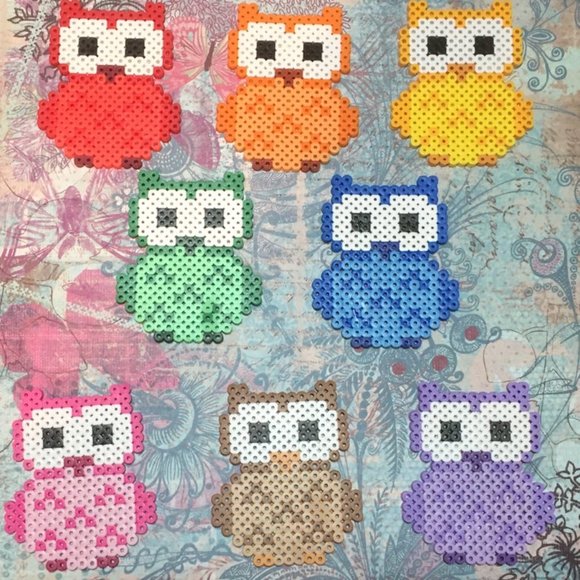 8 Cute Owl Fridge Magnets - Kids Home Decor - Picture 2 of 6